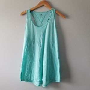 The North Face Racerback Teal Workout Tank Top.